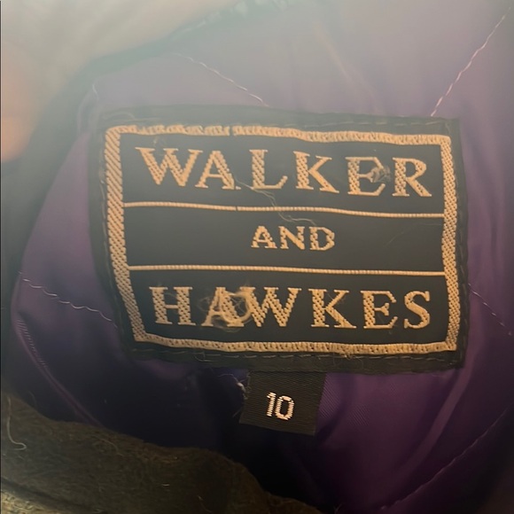 Walker and hawkes wool hunting walking green derby gilet womens size 10 - Picture 2 of 9